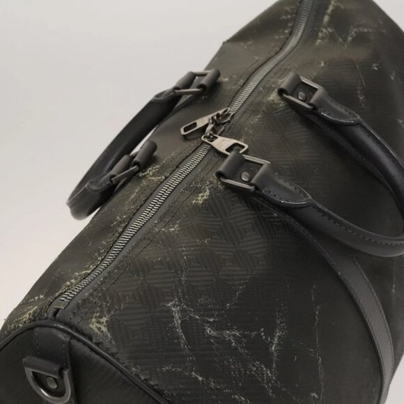 LOUIS VUITTON Damier Carbon Keepall 45 Boston Bag Black - Picture 7 of 16